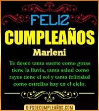 GIF Frases de Cumpleaños Marleni